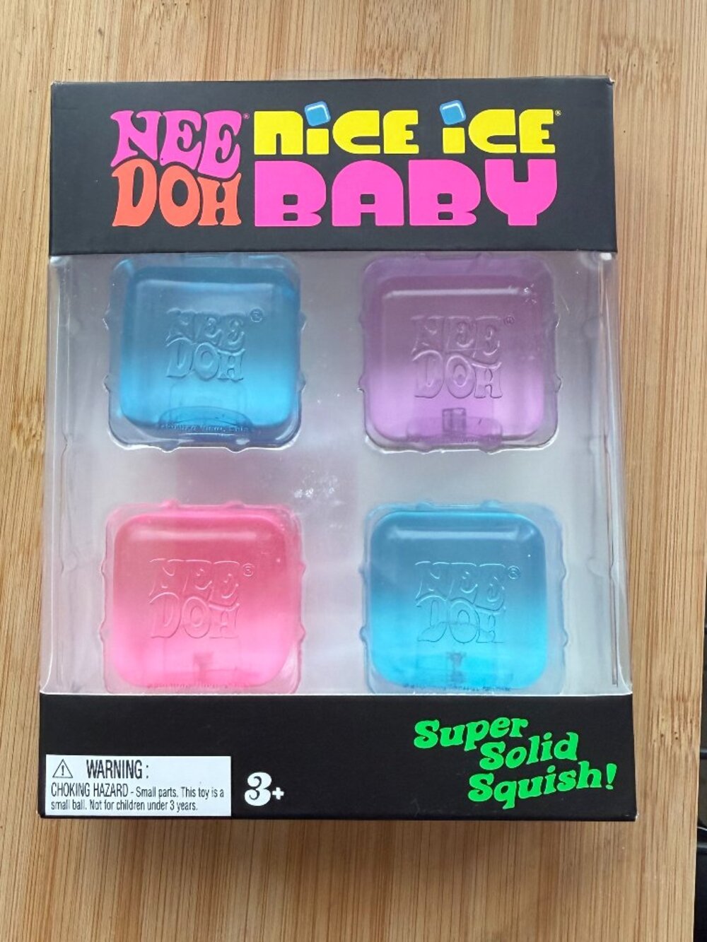 Nee Doh Nice Ice Baby 4 Pack Squishy Stress Fidget Toys- NITB